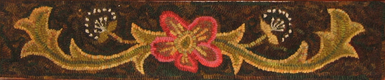 Annie's Scrolls stair riser rug hooking pattern