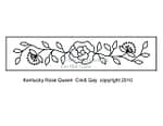 Kentucky Rose Queen stair riser rug hooking pattern