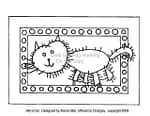 Ally's Cat Rug hooking pattern