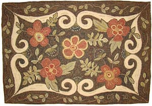 Conquest of Queen Anne Rug Hooking Pattern 