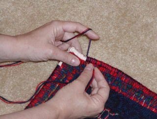 Finishing-avoiding tangles while whipping