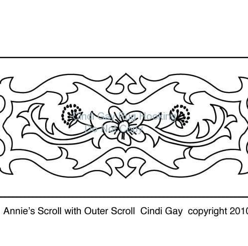 Annie's Scroll with Outer Scroll Rug hooking pattern
