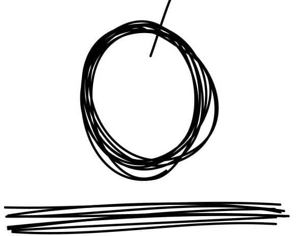 cutting a skein of yarn into equal lengths