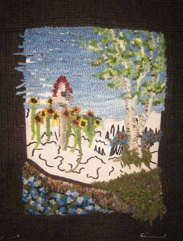 How to hook sunflowers