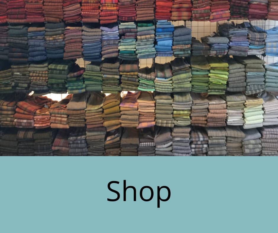 Shop at the rug hooking store