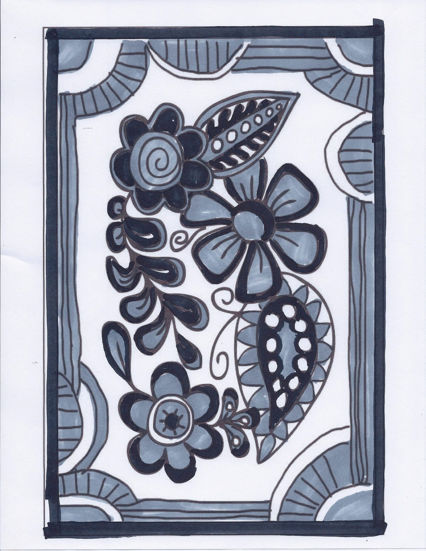 Floral Tangle Rug Hooking Pattern How to hook tips • Cindi Gay Rug Hooking